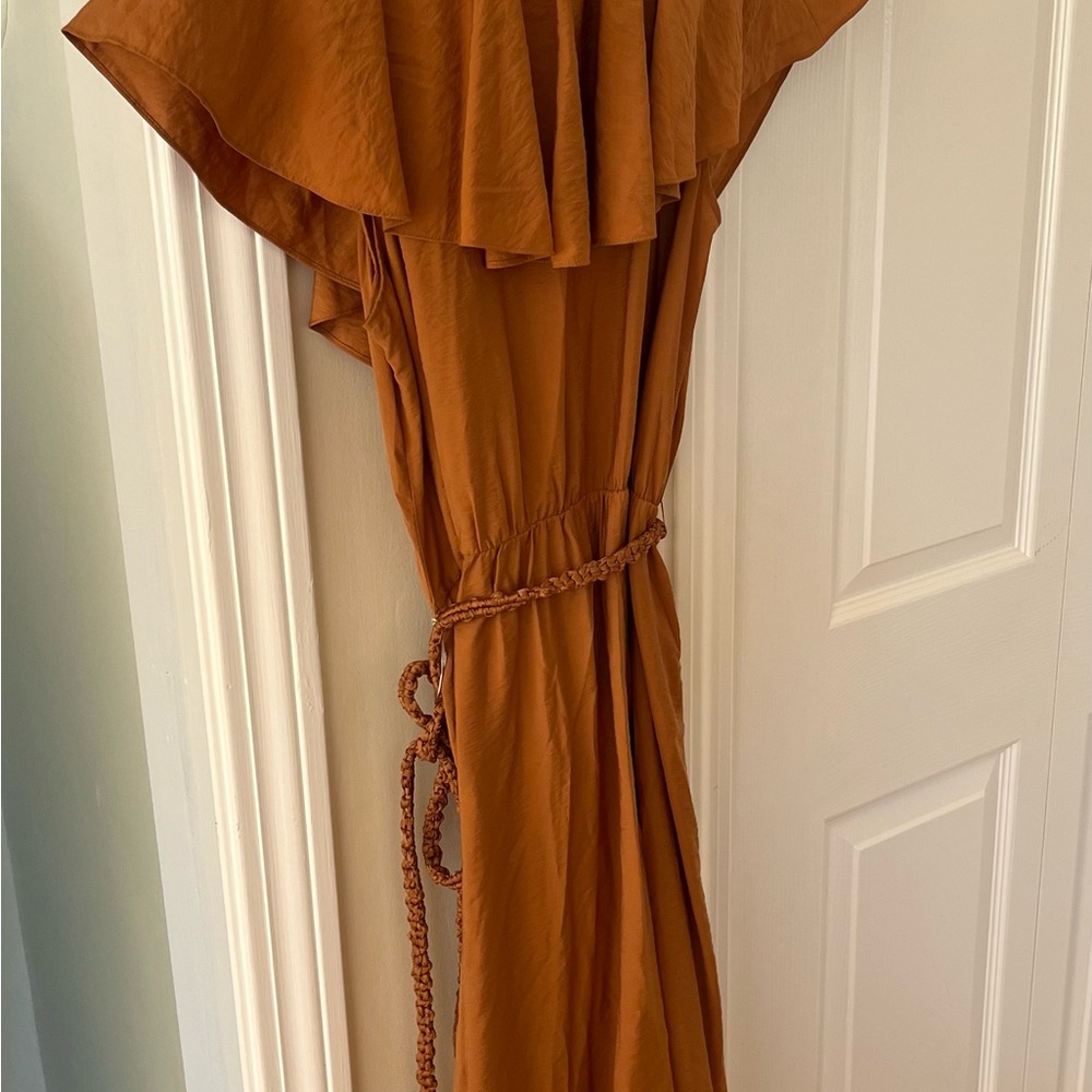 Vince Rust Midi Dress - Picture 2 of 6